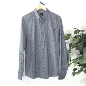Men’s DC Grey Button Down Shirt